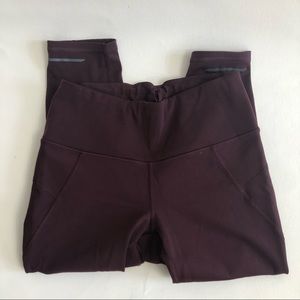 Women’s Athleta Maroon Leggings Small Petite